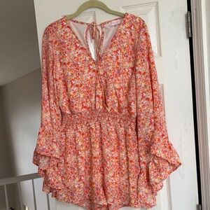 Pink Lily Vibrant Floral Dress